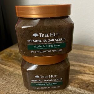 Tree Hut Firming Sugar Scrub Mocha & Coffee Bean 18 OZ Set of 2 jars BRAND NEW